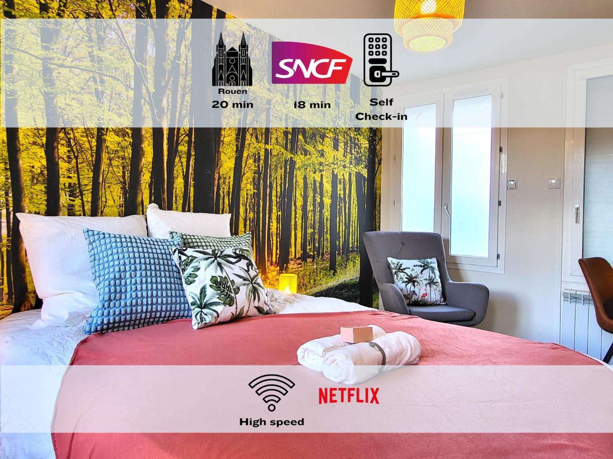 Apartament Oxygen - Lumineux Deux-Pieces A 20Min De Rouen Caudebec-les-Elbeuf Zewnętrze zdjęcie
