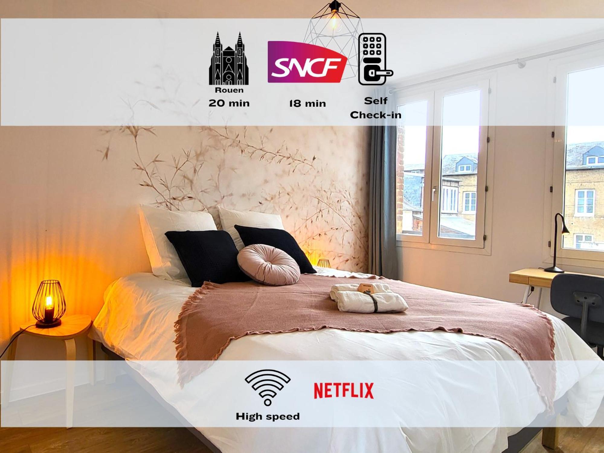 Apartament Oxygen - Lumineux Deux-Pieces A 20Min De Rouen Caudebec-les-Elbeuf Zewnętrze zdjęcie